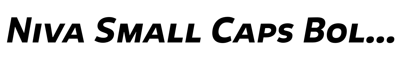 Niva Small Caps Bold-Italic