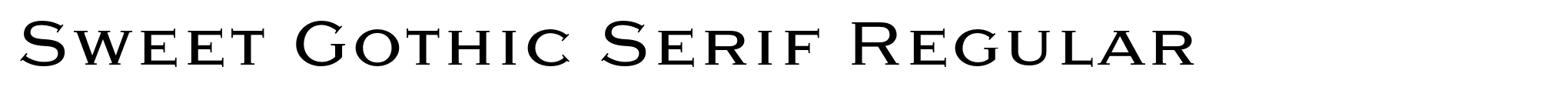 Sweet Gothic Serif Regular image