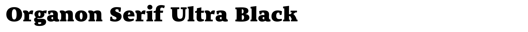 Organon Serif Ultra Black image