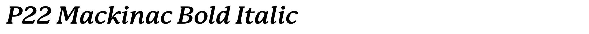 P22 Mackinac Bold Italic image