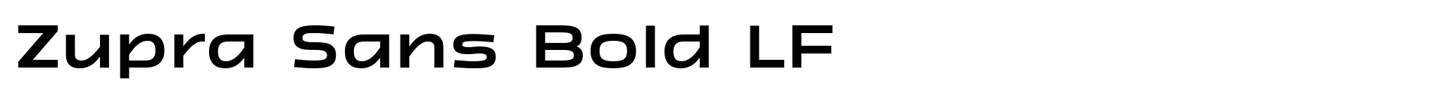 Zupra Sans Bold LF image