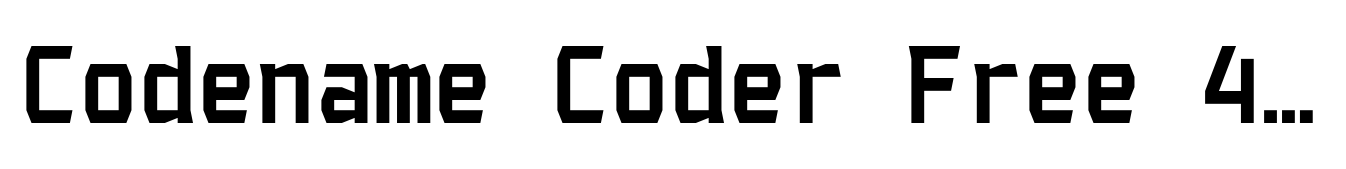 Codename Coder Free 4F Bold