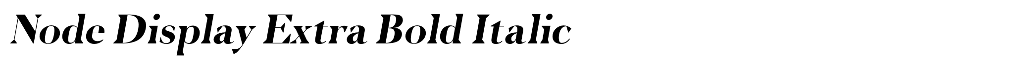 Node Display Extra Bold Italic image