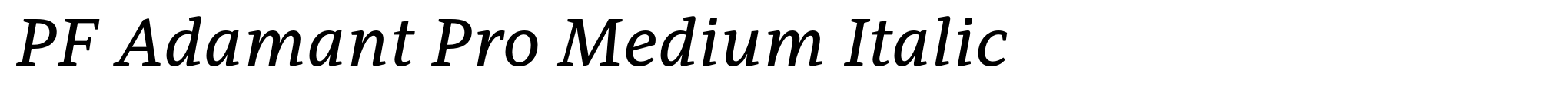 PF Adamant Pro Medium Italic image
