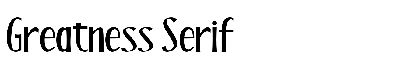 Greatness Serif
