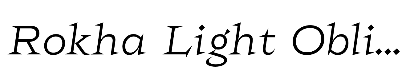 Rokha Light Oblique