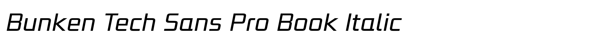 Bunken Tech Sans Pro Book Italic image