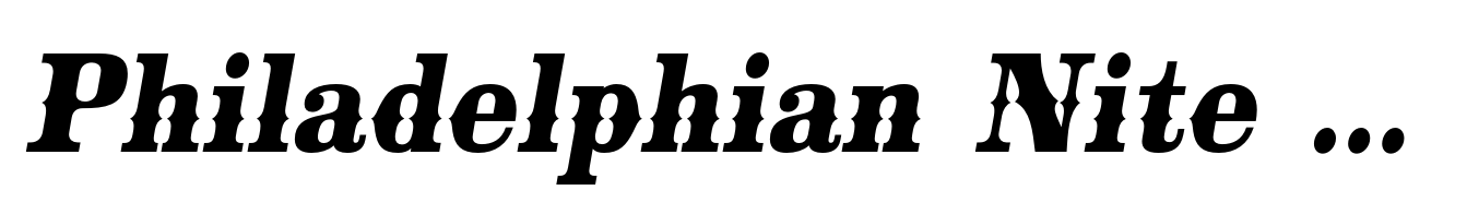 Philadelphian Nite Medium Italic