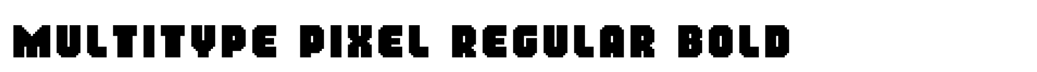 MultiType Pixel Regular Bold image