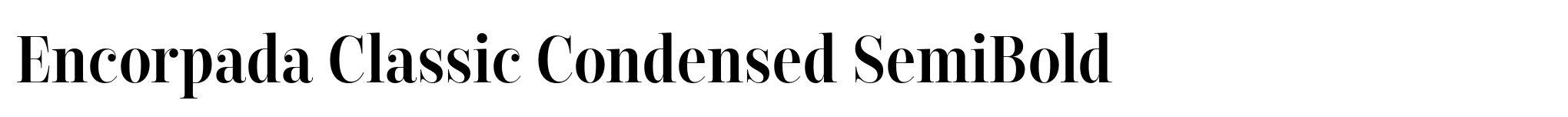 Encorpada Classic Condensed SemiBold image
