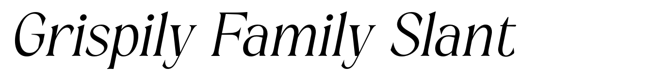 Grispily Family Slant