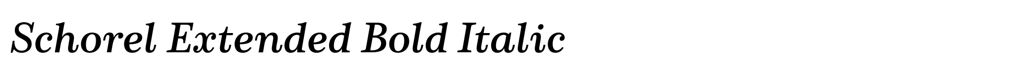 Schorel Extended Bold Italic image