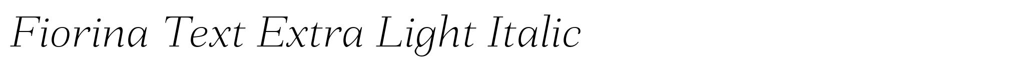 Fiorina Text Extra Light Italic image
