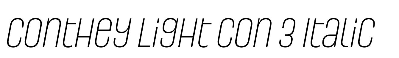 Conthey Light Con 3 Italic