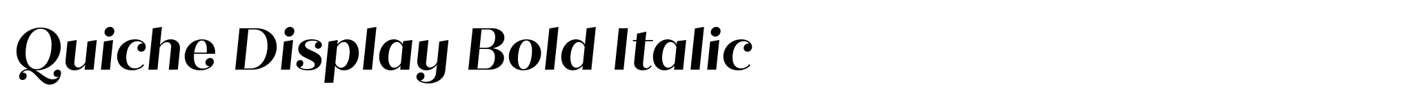 Quiche Display Bold Italic image