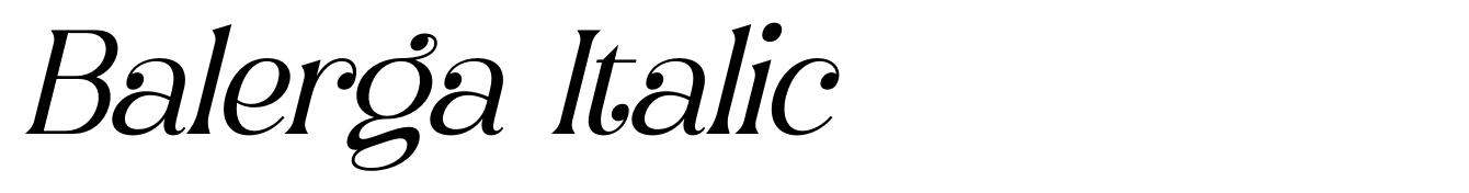 Balerga Italic