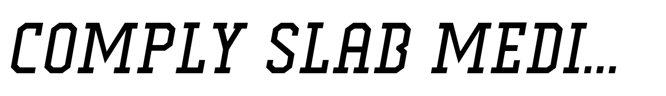 Comply Slab Medium Italic