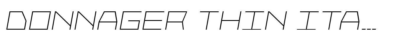 Donnager Thin Italic