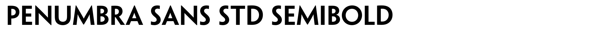 Penumbra Sans Std SemiBold image