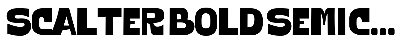Scalter Bold Semi Condensed Sans