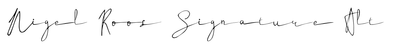 Nigel Roos Signature Alt