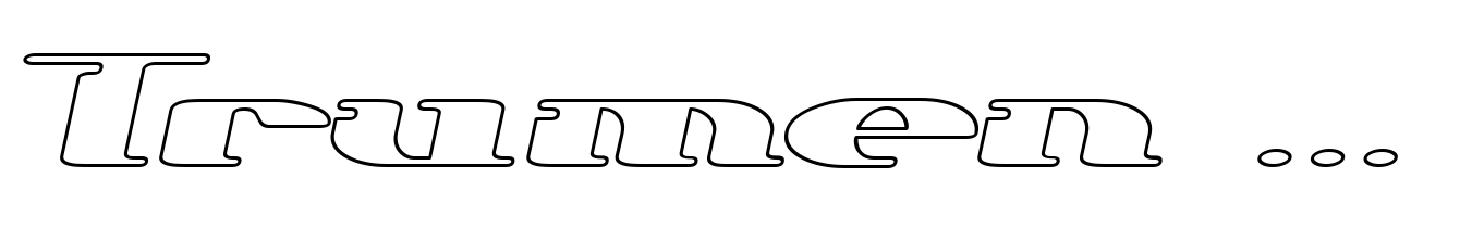 Trumen Outline Italic