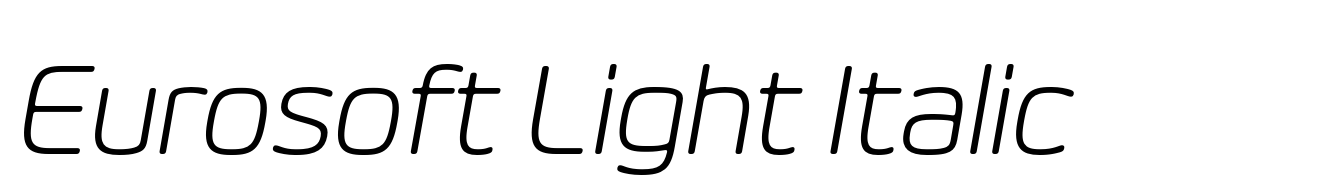 Eurosoft Light Italic