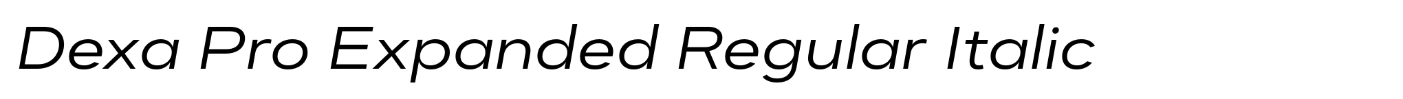 Dexa Pro Expanded Regular Italic image