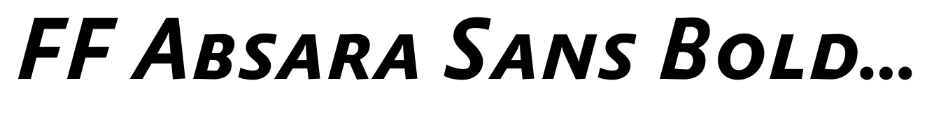 FF Absara Sans Bold Italic SC