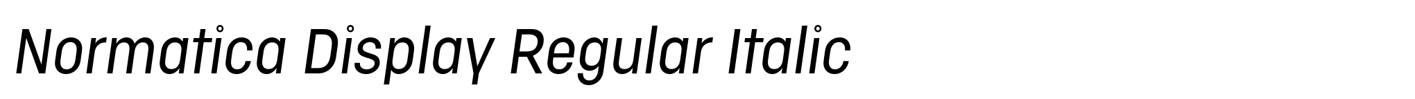 Normatica Display Regular Italic image
