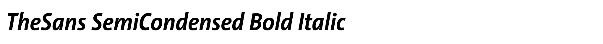 TheSans SemiCondensed Bold Italic image