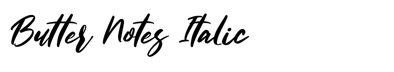 Butter Notes Italic