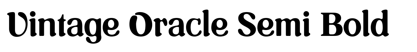 Vintage Oracle Semi Bold