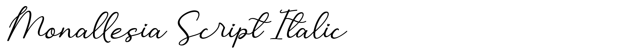 Monallesia Script Italic image
