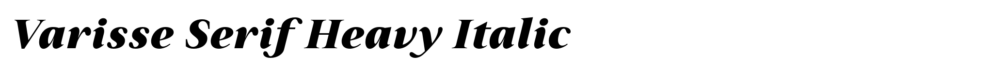 Varisse Serif Heavy Italic image