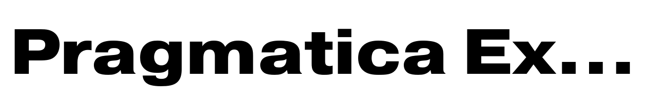 Pragmatica Ext ExtraBold