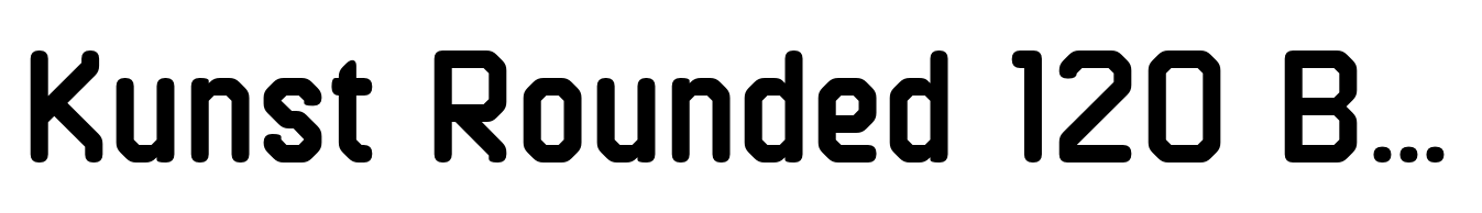 Kunst Rounded 120 Bold