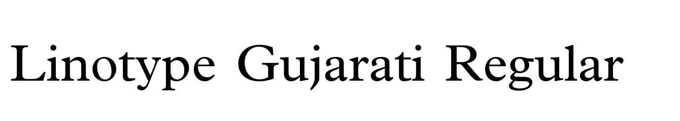 Linotype Gujarati Regular