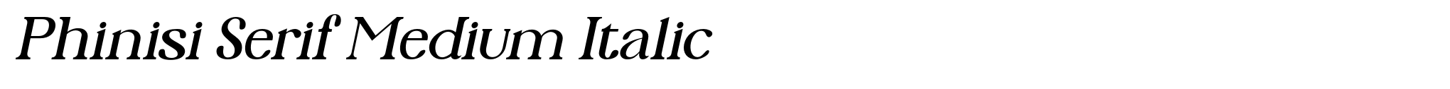 Phinisi Serif Medium Italic image