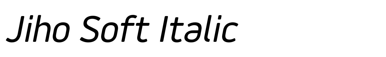 Jiho Soft Italic