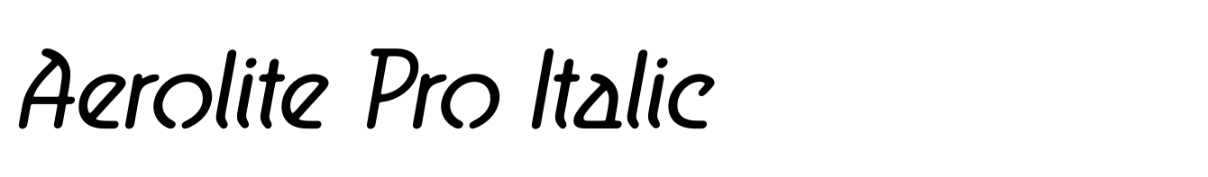 Aerolite Pro Italic