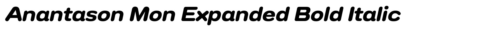 Anantason Mon Expanded Bold Italic image
