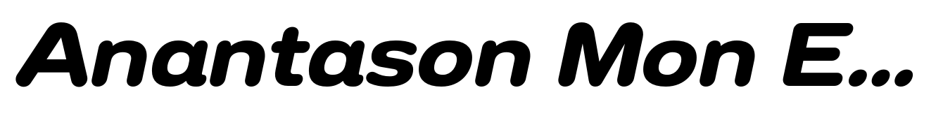 Anantason Mon Expanded Bold Italic