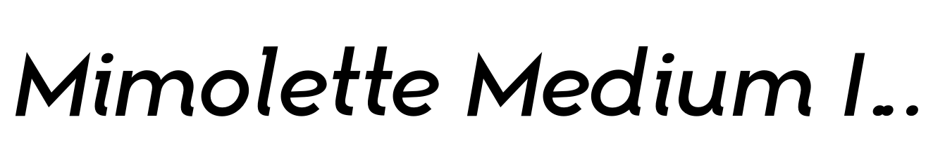 Mimolette Medium Italic