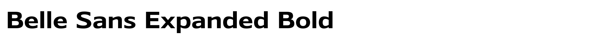 Belle Sans Expanded Bold image