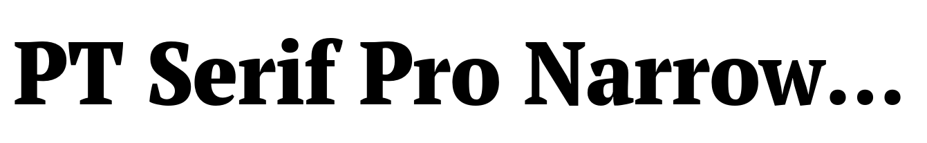 PT Serif Pro Narrow ExtraBold