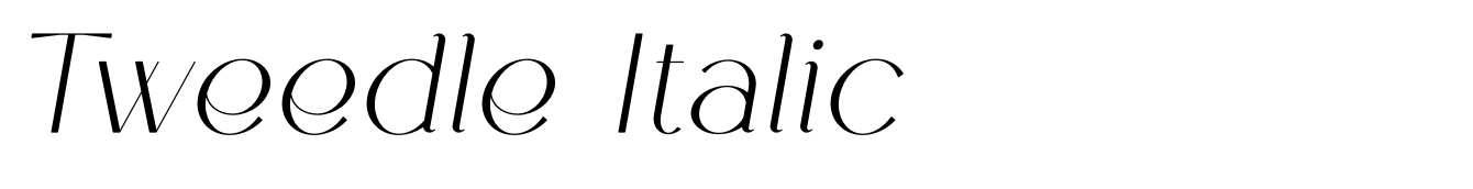 Tweedle Italic