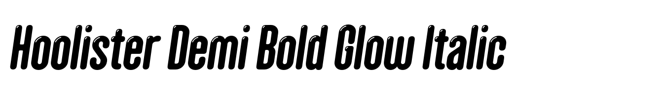 Hoolister Demi Bold Glow Italic