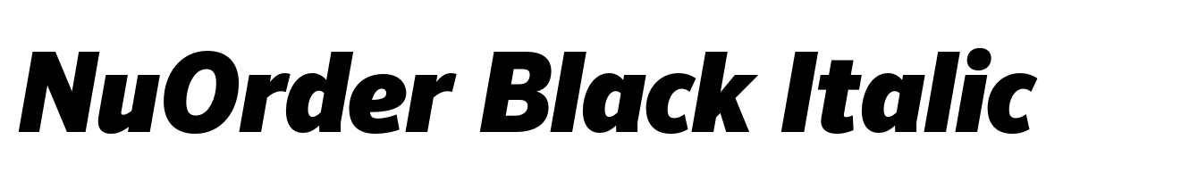 NuOrder Black Italic