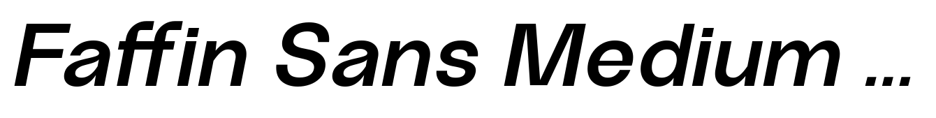 Faffin Sans Medium Italic
